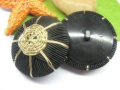 (image for) 10X New Black Spider Web Handcrafted Buttons