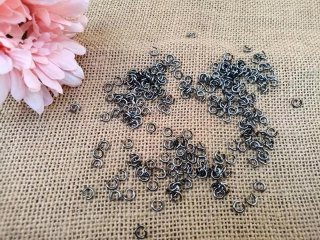 500g Blackgun Open End Jumprings Jewelry Jump Ring 6mm Dia