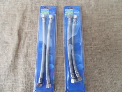 1Sheet x 2Pcs Flexible Braided Water Connector Toilet Tap Faucet 1Sheet x 2Pcs Flexible Braided Water Connector Toilet Tap Faucet