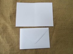 (image for) 25Sets New Blank DIY White Envelopes & Cards