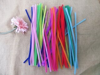 (image for) 4x70Pcs Chenille Stems Craft Pipecleaners 300mm Long Mixed Color