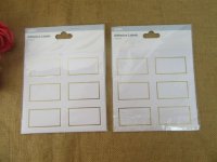 12Packs x 24Pcs White Rectangle Self-Adhesive Labels 12Packs x 24Pcs White Rectangle Self-Adhesive Labels