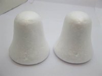 100Pc Polystyrene Foam Christmas Bell Decoration Craft DIY 63MM