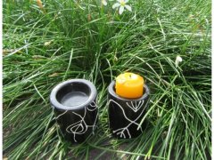 24X Black Hand Draw Flower Candle Holder Home Wedding Decoration 24X Black Hand Draw Flower Candle Holder Home Wedding Decoration