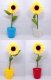 24 Flashing Potted Sunflower Wedding Home Decoration 24 Flashing Potted Sunflower Wedding Home Decoration