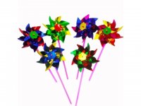 100 New Colourful Flower DIY Windmill Wholesale Mixed