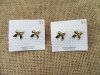 10Pkts X 6Pairs Bowknot Earring Studs Ear Stud Retail Package 10Pkts X 6Pairs Bowknot Earring Studs Ear Stud Retail Package