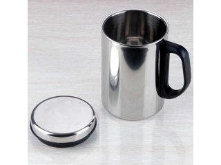 2Pcs Stainless Steel Cup 275ml with Lid