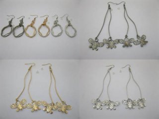 12 Pairs New Dangle Earring Assorted