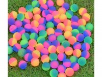 100X Frosted Rubber Bouncing Balls 30mm Mixed Color