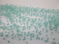 60Strands Blue Beaded Garland for Wedding Craft Dia.3mm