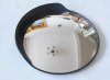 1X New Black 96cm Outdoor Convex Security Safety Mirror w/Cover