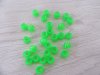 1200 Transparent Clear Green Barrel Pony Beads 6x8mm