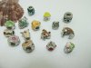 100 Alloy Charms Enamel European Thread Beads Assorted pa-m316 100 Alloy Charms Enamel European Thread Beads Assorted pa-m316