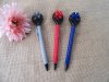 12Pcs Ball Pen with Rolling Massager Black Ink Home School Offic
