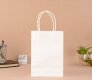 4x12 Kraft Paper Bags with Carrying Strap 17x15.5x9.5cm