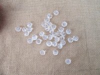 300Pcs Clear Rondelle Faceted Crystal Beads 12mm