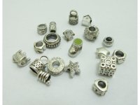 100Pcs New Alloy European Beads No Thread be-m6