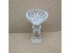 1X New Crystal Lotus Candle Holder 12.5cm High 1X New Crystal Lotus Candle Holder 12.5cm High