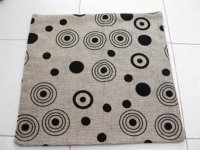 2Pcs Circle Dot Hemp Pillow Cushion Covers 43cm