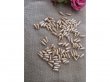 250g (615Pcs) Yellow Gold Teardrop Simulate Pearl Beads Loose Be
