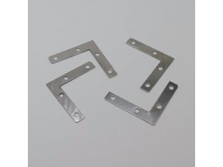 100Pcs Angle Flat L Shaped Corner Brace Bracket 3.8x3.8x5cm