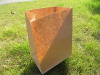 50Pcs Kraft Paper Bag Party Lolly Bag Checkout Bag 25x19x13.5cm