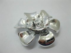 20Pcs Silver Plated Rose Hairclip Jewelry Finding Beads 20Pcs Silver Plated Rose Hairclip Jewelry Finding Beads