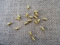 100Pkts X 20Pcs Golden Plated Spring Coil Ends Connector Finding 100Pkts X 20Pcs Golden Plated Spring Coil Ends Connector Finding