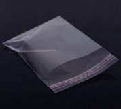 1000 Clear Self-Adhesive Seal Plastic Bags 14x11cm