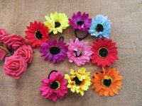 40Pcs Elastic Hair Bands Scrunchies Hair Ties w/Daisy Sunflower