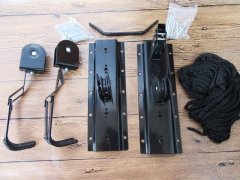 1Set Ceiling-Mounted Bike Lift Hoist Garage Mountain Bicycle Hoi