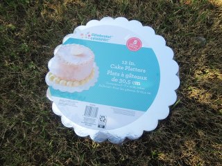 5Pcs Silver Foil-Wrapped 12in Cake Platters for Cakes Pastries
