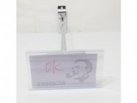20X Double-Line Slatwall Hook with Flip Tag 20cm Long