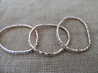 12Pcs Elastic Sparkling Rhinestone Bracelet Women's Jewellery