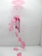 5X Pink Double Heart Wind Chime with 4 Aluminum Pipes 5X Pink Double Heart Wind Chime with 4 Aluminum Pipes