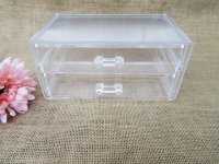 1Pc Acrylic Organizer Box Clear Cosmetic Make-Up Jewellery Stora