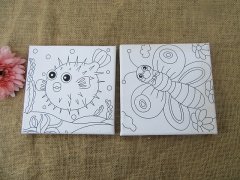 5Pcs Colour In Canvas Artist Painting Colouring Drawing Set 15x1