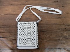 1X White Pouch Bag Mobile Phone Bag Crossbody Purse Wallet Shoul 1X White Pouch Bag Mobile Phone Bag Crossbody Purse Wallet Shoul
