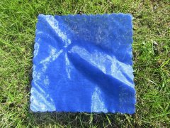 45Pcs Loyal Blue Scalloped Edge Tulle Cube Circles Wedding Favor