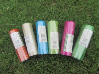6Rolls Sparkle Mesh Ribbon Wreath Rolls Craft Party Favor Mixed