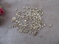 2000Pcs Golden Plated Faux Rice Beads Loose Beads 4x12mm
