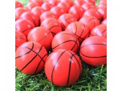 50 Basketball Rubber Bouncing Balls 42mm Mixed Color