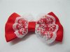 195X Red Lace Bowknot Bow Tie Decorative Embellishments
