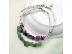 2Packs x 3Pcs Natural Stone Crystal Charm Bracelet Mixed 2Packs x 3Pcs Natural Stone Crystal Charm Bracelet Mixed