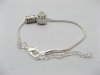 4Pcs Snake Chain Bracelets Fits European 21cm pa-s3