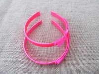 12Pcs Pink Plastic Hairband Headband 15mm Wide for Girls