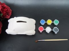12Sets Car Shape Drawing Painting Money Coin Bank with 6 Colors 12Sets Car Shape Drawing Painting Money Coin Bank with 6 Colors