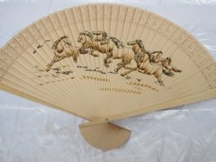 1Pc Wooden Sandal Fans Fragrance Scent 66cm For Decoration 1Pc Wooden Sandal Fans Fragrance Scent 66cm For Decoration