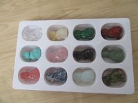 12Pcs 2 Inch Dog Gemstone Statue Healing Crystal Animals